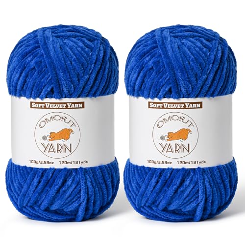 Flauschiges Samtgarn zum Häkeln, grobes Chenille-Babydeckengarn zum Häkeln, weiches, flauschiges Puzzle-Garn zum Stricken, je 100 g, sperrige, dicke Amigurumi-Häkelgarne, 2 Stück Flauschiges Samtgarn zum Häkeln, grobes Chenille-Babydeckengarn zum Häkeln, weiches, flauschiges Puzzle-Garn zum Stricken, je 100 g, sperrige, dicke Amigurumi-Häkelgarne, 2 Stück von OMoiut