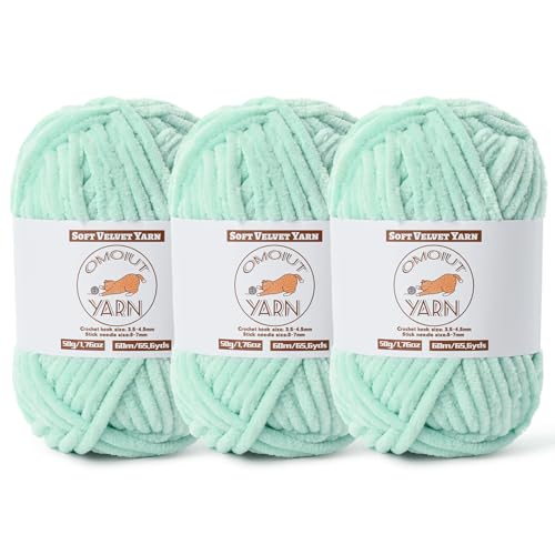 Flauschiges Samtgarn zum Häkeln, grobes Chenille-Babydeckengarn zum Häkeln, weiches, flauschiges Puzzle-Garn zum Stricken, je 50 g, sperrige, dicke Amigurumi-Häkelgarne Flauschiges Samtgarn zum Häkeln, grobes Chenille-Babydeckengarn zum Häkeln, weiches, flauschiges Puzzle-Garn zum Stricken, je 50 g, sperrige, dicke Amigurumi-Häkelgarne von OMoiut