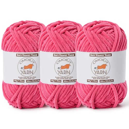 Flauschiges Samtgarn zum Häkeln, grobes Chenille-Babydeckengarn zum Häkeln, weiches, flauschiges Puzzle-Garn zum Stricken, je 50 g, sperrige, dicke Amigurumi-Häkelgarne Flauschiges Samtgarn zum Häkeln, grobes Chenille-Babydeckengarn zum Häkeln, weiches, flauschiges Puzzle-Garn zum Stricken, je 50 g, sperrige, dicke Amigurumi-Häkelgarne von OMoiut