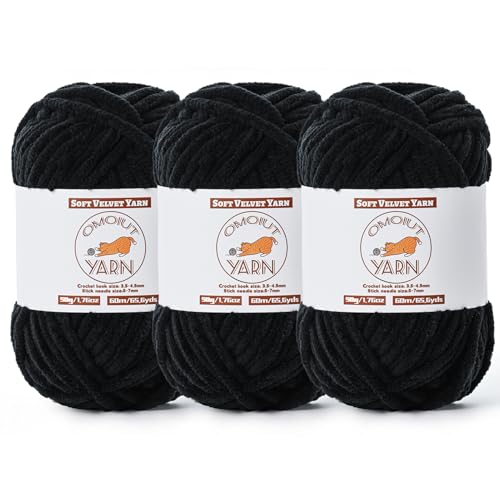 Flauschiges Samtgarn zum Häkeln, grobes Chenille-Babydeckengarn zum Häkeln, weiches, flauschiges Puzzle-Garn zum Stricken, je 50 g, sperrige, dicke Amigurumi-Häkelgarne Flauschiges Samtgarn zum Häkeln, grobes Chenille-Babydeckengarn zum Häkeln, weiches, flauschiges Puzzle-Garn zum Stricken, je 50 g, sperrige, dicke Amigurumi-Häkelgarne von OMoiut