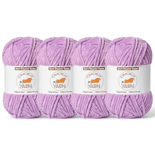 Flauschiges Samtgarn zum Häkeln, grobes Chenille-Babydeckengarn zum Häkeln, weiches flauschiges Puzzle-Garn zum Stricken, je 100 g, sperrige, dicke Amigurumi-Häkelgarne, 4 Stück Flauschiges Samtgarn zum Häkeln, grobes Chenille-Babydeckengarn zum Häkeln, weiches flauschiges Puzzle-Garn zum Stricken, je 100 g, sperrige, dicke Amigurumi-Häkelgarne, 4 Stück von OMoiut