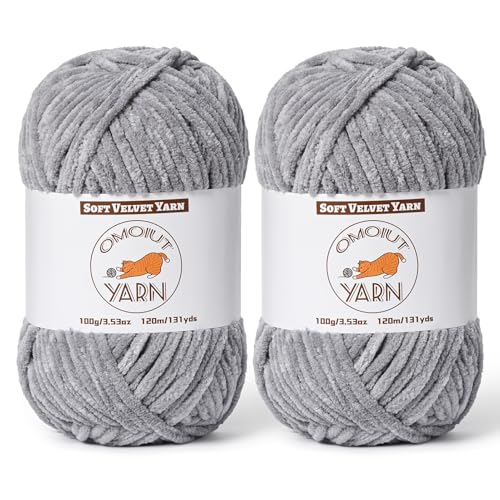 Graues, flauschiges Samtgarn zum Häkeln, grobes Chenille-Babydeckengarn zum Häkeln, weiches, flauschiges Puzzle-Garn zum Stricken, je 100 g, sperrige, dicke Amigurumi-Häkelgarne Graues, flauschiges Samtgarn zum Häkeln, grobes Chenille-Babydeckengarn zum Häkeln, weiches, flauschiges Puzzle-Garn zum Stricken, je 100 g, sperrige, dicke Amigurumi-Häkelgarne von OMoiut