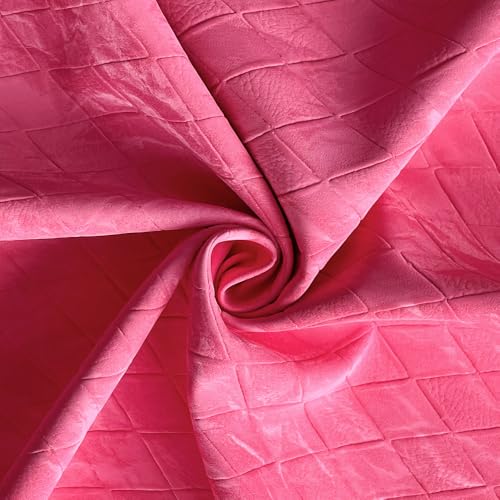 ONEART The Yard Kunstlederstoff, kariert, strukturiert, samtig, weicher synthetischer Polsterstoff, 137,2 cm, Rosa ONEART The Yard Kunstlederstoff, kariert, strukturiert, samtig, weicher synthetischer Polsterstoff, 137,2 cm, Rosa von ONEART