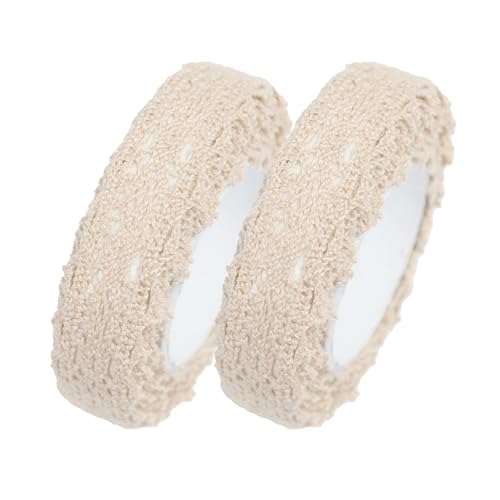 ONEBOOM 2 Rollen Beigefarbenes Baumwoll Spitzenband,Spitzenband Selbstklebend,Retro-Design,Einfach zu Verwenden,Geeignet für Bastelarbeiten,Geschenkverpackungen,Heimdekoration-Beige ONEBOOM 2 Rollen Beigefarbenes Baumwoll Spitzenband,Spitzenband Selbstklebend,Retro-Design,Einfach zu Verwenden,Geeignet für Bastelarbeiten,Geschenkverpackungen,Heimdekoration-Beige von ONEBOOM
