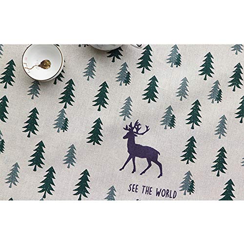 ONECHANCE Baumwollstoff Blumen Meterware 100x150cm Stoff Tiere Baumwolle Leinenstoff für Crafts DIY Color Elchwald Size 1 Meter ONECHANCE Baumwollstoff Blumen Meterware 100x150cm Stoff Tiere Baumwolle Leinenstoff für Crafts DIY Color Elchwald Size 1 Meter von ONECHANCE