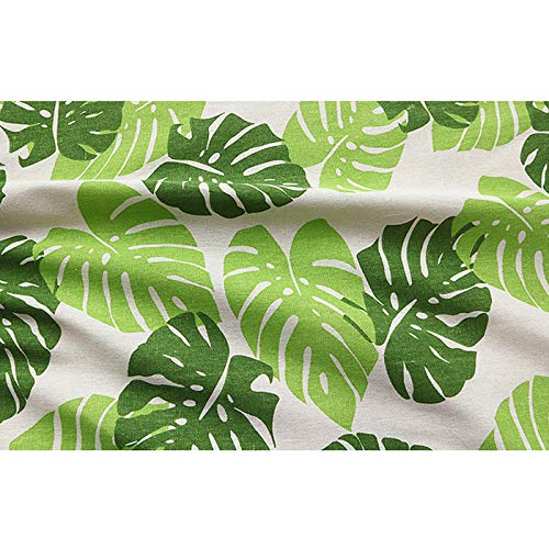 ONECHANCE Baumwollstoff Blumen Meterware 100x150cm Stoff Tiere Baumwolle Leinenstoff für Crafts DIY Color Palmenblätter Size 1 Meter ONECHANCE Baumwollstoff Blumen Meterware 100x150cm Stoff Tiere Baumwolle Leinenstoff für Crafts DIY Color Palmenblätter Size 1 Meter von ONECHANCE