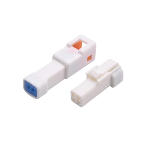 ONECMN 10 Stück Mikro-Stecker, Buchse, JWPF, JST, 2/3/4/6/8-polig, Automobil-Schnappverbinder, wasserdichtes Gehäuse, Drahtstecker mit Klemmen (2P-Stecker-Buchse-Set) von ONECMN