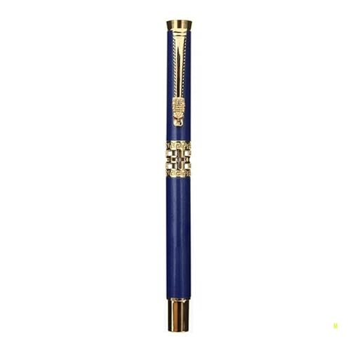 ONECMN F19E Kugelschreiber, klassisches Design, Vollmetall, Messing, Kupfer, für Geschäftsleute, Geschenk, 2 Stück, Blau ONECMN F19E Kugelschreiber, klassisches Design, Vollmetall, Messing, Kupfer, für Geschäftsleute, Geschenk, 2 Stück, Blau von ONECMN