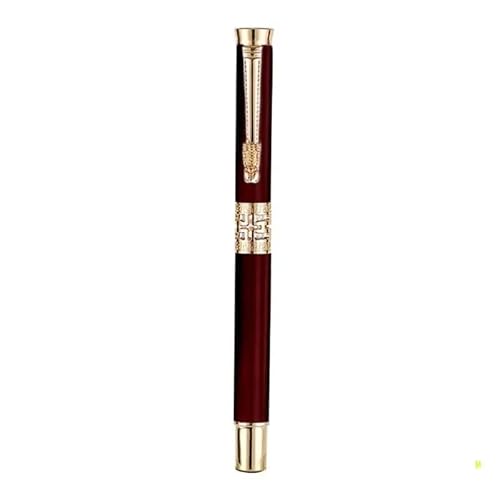 ONECMN F19E Kugelschreiber, klassisches Design, Vollmetall, Messing, Kupfer, für Geschäftsleute, Geschenk, 2 Stück, Rot ONECMN F19E Kugelschreiber, klassisches Design, Vollmetall, Messing, Kupfer, für Geschäftsleute, Geschenk, 2 Stück, Rot von ONECMN