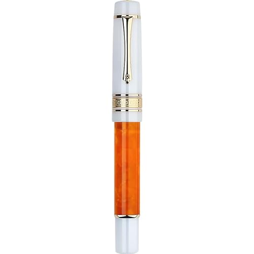 ONECMN Füllfederhalter #6 EF/F/M, Feder mit Konvertertinte, Schreiben, Geschenkstift für Büro, Schulbedarf (02, Silber F, 0,5 mm) von ONECMN