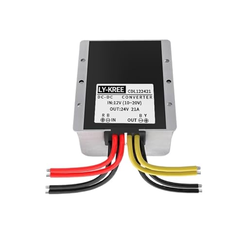12 V auf 24 V DC-Boost-Wandler 5 A, 10 A, 12 A, 16 A, 21 A, 500 W, DC-DC-Boost-Modul, Wechselrichter, direkter Leistungswandler(12V to 24V 21A) von ONGCPQPEO