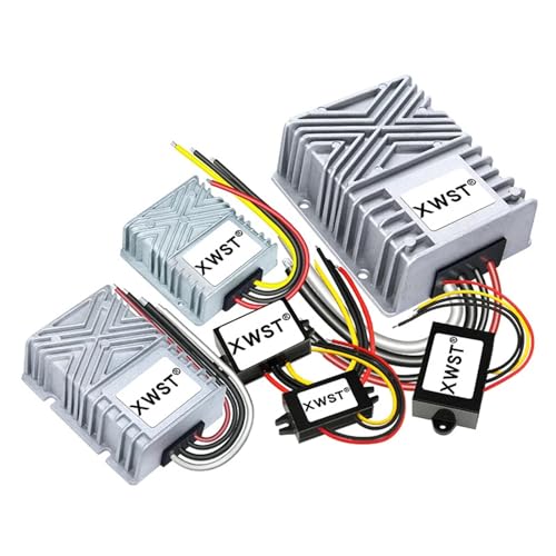DC-DC-Abwärtswandler, 36 V, 48 V auf 24 V, 1 A auf 65 A, wasserdicht, IP67, 30–60 V, Konvertierung in 24 V DC, Buck-Auto-Stromversorgung(7A Aluminum) von ONGCPQPEO
