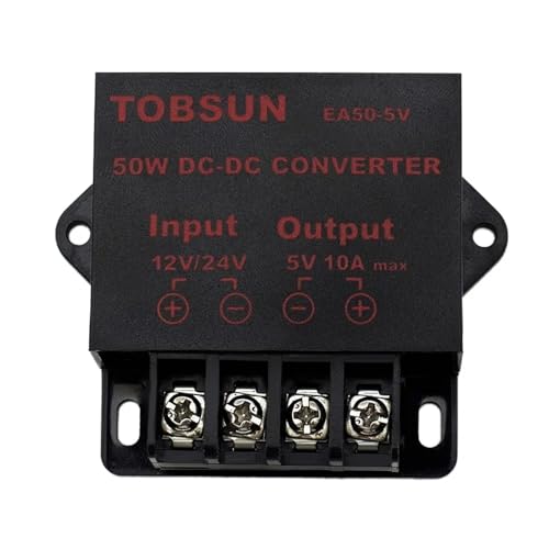 ONGCPQPEO 12V 24V zu 5V 3A 5A 10A 15A 15W 25W 50W 75W DC DC Konverter Netzteil Spannungsregler Step Down Modul(to 5V 10A 50W) von ONGCPQPEO