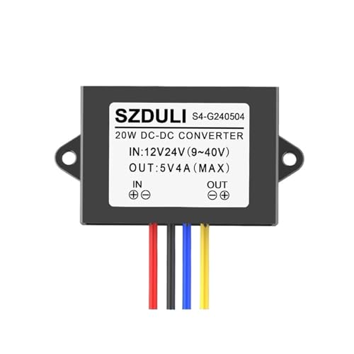ONGCPQPEO 12V24V36V48V60V72V80V100V auf 5V isolierter Leistungswandler 10-120V auf 5V isolierter Abwärtswandler, gemäß CE-Normen(12V 24V to 5V 4A) von ONGCPQPEO