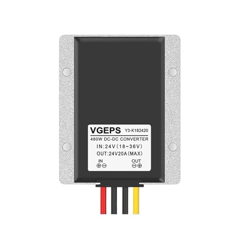 ONGCPQPEO 18-36V auf 24V DC Spannungsregler 24V auf 24V automatisches Buck-Boost-Modul 24V auf 24V Konverter(18-36V to 24V 20A) von ONGCPQPEO