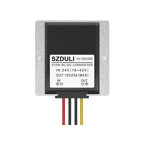 ONGCPQPEO 24 V auf 15 V, 1 A, 3 A, 5 A, 8 A, 10 A, 15 A, 20 A, 30 A, 35 A, DC-DC-Wandler, Abwärtswandler, 18–40 V auf 15 V, geregelter Spannungstransformator(24V to 15V 25A) von ONGCPQPEO