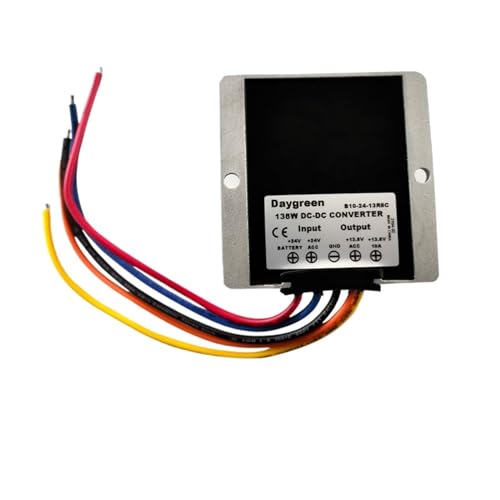 ONGCPQPEO 24V zu 12V 5A 10A 120W DC DC Konverter Step Down 1A 2A 3A 6A 8A Spannungsregler(24V to 13.8V 10A ACC) von ONGCPQPEO