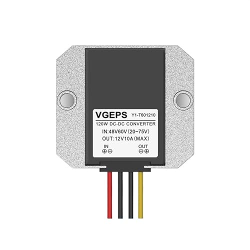 ONGCPQPEO 48V60V auf 12V DC Stromversorgungsregler-Konverter 20-72V auf 12V Fahrzeug-DC-Stromversorgungsmodul mit Variabler Spannung(48V 60V to 12V 10A) von ONGCPQPEO