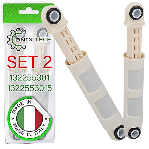Packung mit 2 Stoßdämpfer Waschmaschine mit dem Originalcode 132255301 1322553015 für Electrolux 215 mm - 300 mm 80N - Made IN Italy - Garantie 5 Jahre - Onix TECH Packung mit 2 Stoßdämpfer Waschmaschine mit dem Originalcode 132255301 1322553015 für Electrolux 215 mm - 300 mm 80N - Made IN Italy - Garantie 5 Jahre - Onix TECH von ONIX TECH