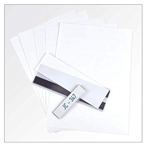Perforierte Etiketten 200x39 mm - für Etikettenhalter 200x42 mm - zum selber drucken auf Din A4 Bögen Einstecketiketten (25 Bögen a 7 Etiketten = 175 Etiketten 200x39 mm) von ONK