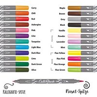 ONLINE® Calli.Brush Brush-Pens farbsortiert, 24 St. von ONLINE®