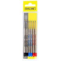 ONLINE® 70007 Kugelschreiberminen M 6 St. farbsortiert, 6 St. von ONLINE®