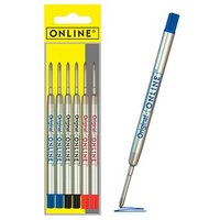 ONLINE® 70007 Kugelschreiberminen M Farbsortiert, 6 St. von ONLINE®
