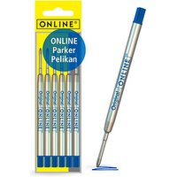 ONLINE® Kugelschreiberminen M blau, 6 St. von ONLINE®