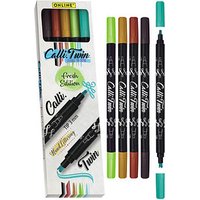 ONLINE® Calli.Twin Double Fresh Brush-Pens farbsortiert, 5 St. von ONLINE®
