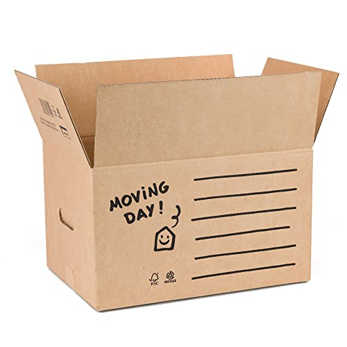 ONLY BOXES 10er Pack Umzugskartons Karton 43 x 30 x 25 cm für Umzug und Aufbewahrung mit Griffen, Organizer-Boxen ONLY BOXES 10er Pack Umzugskartons Karton 43 x 30 x 25 cm für Umzug und Aufbewahrung mit Griffen, Organizer-Boxen von ONLY BOXES