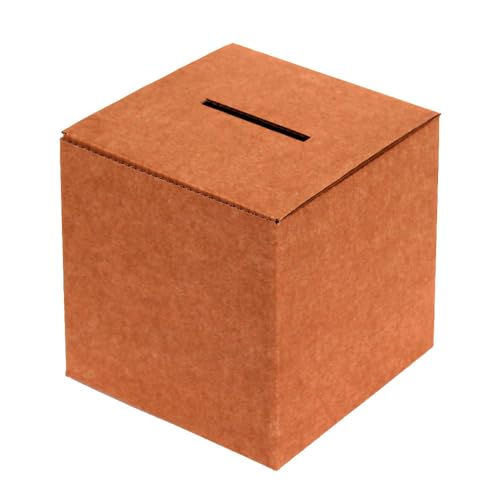 Only Boxes, Pappurne für Stimmen oder Veranstaltungen, Pappbox für Anregungen oder Briefkasten, Maße 30x30x30 von ONLY BOXES