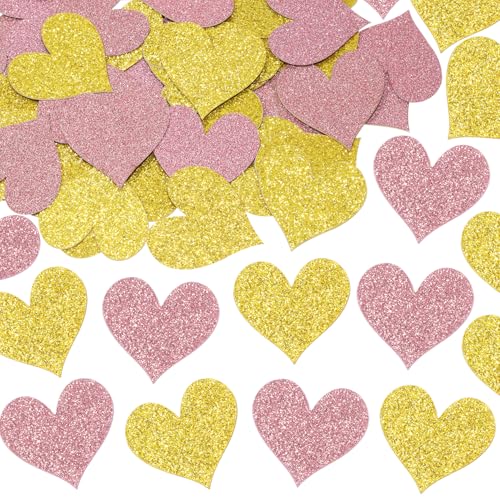 ONLYKXY 100 Stück 2,5 cm große Glitzer-Tischkonfetti für Dekoration, Streusegen, Konfetti, Dekoration für Ostern, Frühling, Braut, Dusche, Geburtstag, Hochzeit, Thema, Abschlussfeier, Party von ONLYKXY