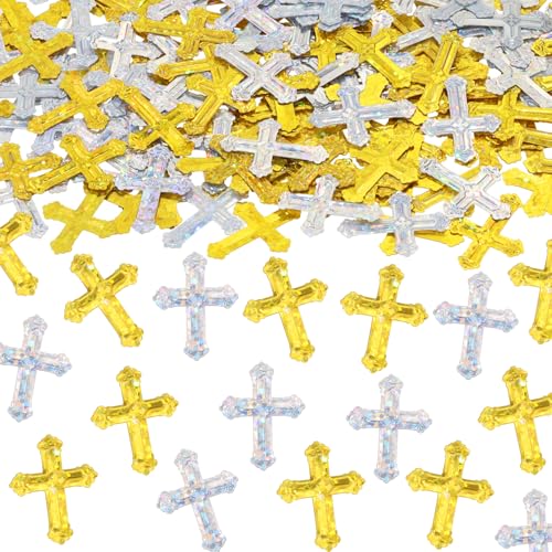 ONLYKXY 520 Stück Gold & Silber Kreuz Tisch Konfetti Dekor Glitzer Streusegen Konfetti Dekoration für Weihnachten Ostern Frühling Braut Dusche Geburtstag Hochzeit Folie Thema Abschlussfeier ONLYKXY 520 Stück Gold & Silber Kreuz Tisch Konfetti Dekor Glitzer Streusegen Konfetti Dekoration für Weihnachten Ostern Frühling Braut Dusche Geburtstag Hochzeit Folie Thema Abschlussfeier von ONLYKXY