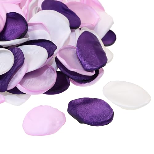 ONLYKXY Seidenrosenblätter für romantische Nacht, bunte Pailletten, künstliche Streutisch-Konfetti-Dekoration für Dusche, Hochzeit, Party, Valentinstag, Geburtstag, Weihnachten, 200 Stück von ONLYKXY