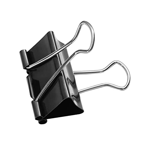 Foldback Klammer in 6 Größen zum auswählen Büroklammer Aktenklammern Papierklammer Heftklammer Papier Clip Clips (32mm (24 Klammern)) von ONPIRA