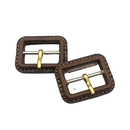 ONURTH Braun/Schwarz INNEN 26/52MM 5-teiliges Gürtelschnallen-Set mit Lederbezug, Schiebeschnallen, Ersatzverschluss für Gurt-Window-Haustierhalsbänder ONURTH Braun/Schwarz INNEN 26/52MM 5-teiliges Gürtelschnallen-Set mit Lederbezug, Schiebeschnallen, Ersatzverschluss für Gurt-Window-Haustierhalsbänder von ONURTH