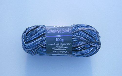 100 gr. Sensitive Socks Farbe 0001, 4-fädig, KKK, Brandneu, Online, Frühjahr 2016, Strumpfwolle, Sockenwolle 100 gr. Sensitive Socks Farbe 0001, 4-fädig, KKK, Brandneu, Online, Frühjahr 2016, Strumpfwolle, Sockenwolle von ONline Garne