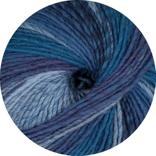 ONline Garne Fano 111 - Blautöne Merino Acryl Wolle Garn 240m/150g Nadel-Nr. 7-8 von ONline Garne