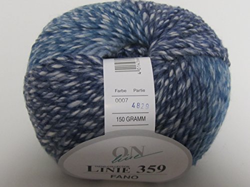 ONline Garne Handstrickgarn, 53% Schurwolle, 47% Polyacryl, Fb. 07, OneSize, 240 von ONline Garne