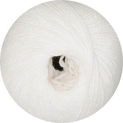 ONline Garne Online Linie 18 Cotone Stretch, 83% Baumwolle, 12% Polyamid, 5% Polyester, 001 Weiß, 160 m 50 g von ONline Garne