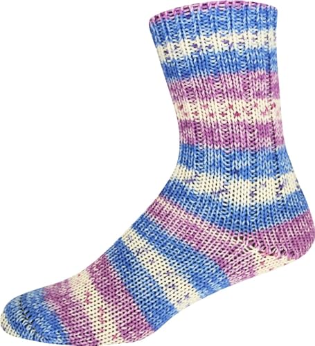 ONline Garne Sockenwolle Sort. 384 Merino Color, 6-fädig, 75% Schurwolle (Merino superwash) 25% Polyamid, 150g/375m, Nadelstärke 3-4, Waschbar 40° (3161) von ONline Garne