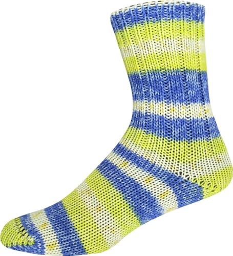 ONline Garne Sockenwolle Sort. 384 Merino Color, 6-fädig, 75% Schurwolle (Merino superwash) 25% Polyamid, 150g/375m, Nadelstärke 3-4, Waschbar 40° (3164) von ONline Garne