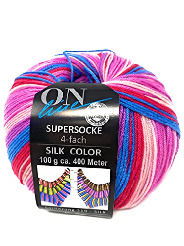 ONline Garne Supersocke 100 Sort 319 - Silk Color 2719 von ONline Garne