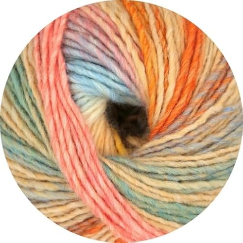 ONline Linie 359 Fano 137 - Apricot/Hellblau/Beige/Orange von ONline Garne