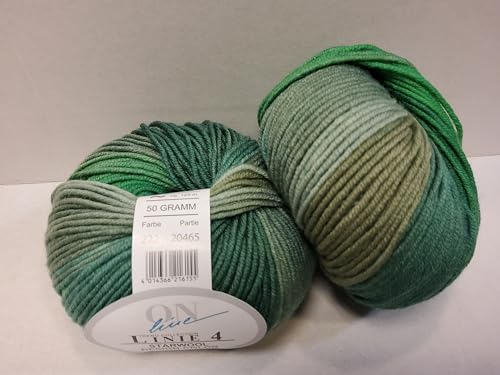 ONline Linie 4 Starwool Design Color 222 - hell-dunkelgrün/moosgrün ONline Linie 4 Starwool Design Color 222 - hell-dunkelgrün/moosgrün von ONline Garne