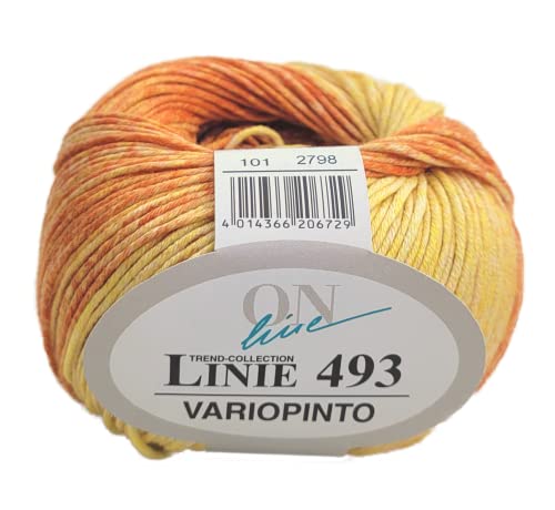 ONline Linie 493 Variopinto 101 - gelb/orange/braun von ONline Garne