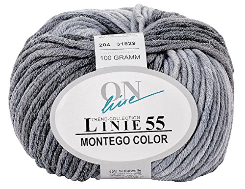 ONline Linie 55 Montego Color 204 - Hellgrau/Grau ONline Linie 55 Montego Color 204 - Hellgrau/Grau von ONline Garne