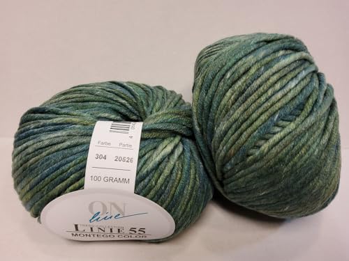 ONline Linie 55 Montego Color 304 - Grün meliert ONline Linie 55 Montego Color 304 - Grün meliert von ONline Garne
