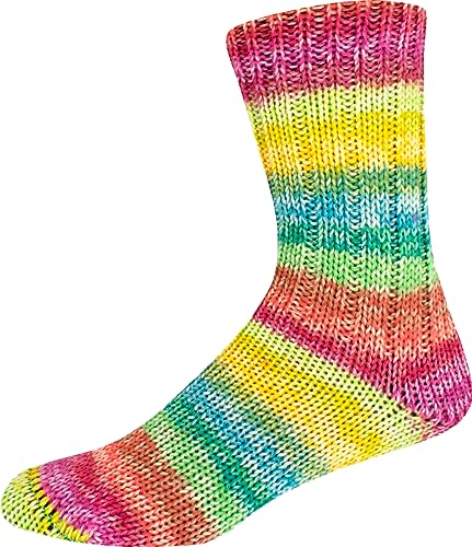 ONline Supersocke 6-Fach 150g Sort. 349 Merino Color 2916 - gelb/grün/gelb/pink ONline Supersocke 6-Fach 150g Sort. 349 Merino Color 2916 - gelb/grün/gelb/pink von ONline Garne