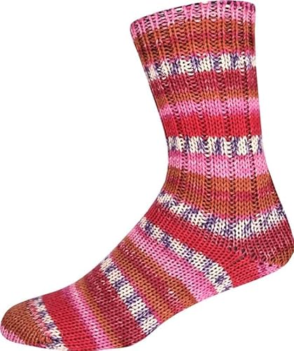 ONline Supersocke 6-Fach 150g Sort. 386 Dschungel Color 3173 - Rot/Orange/Rosa ONline Supersocke 6-Fach 150g Sort. 386 Dschungel Color 3173 - Rot/Orange/Rosa von ONline Garne